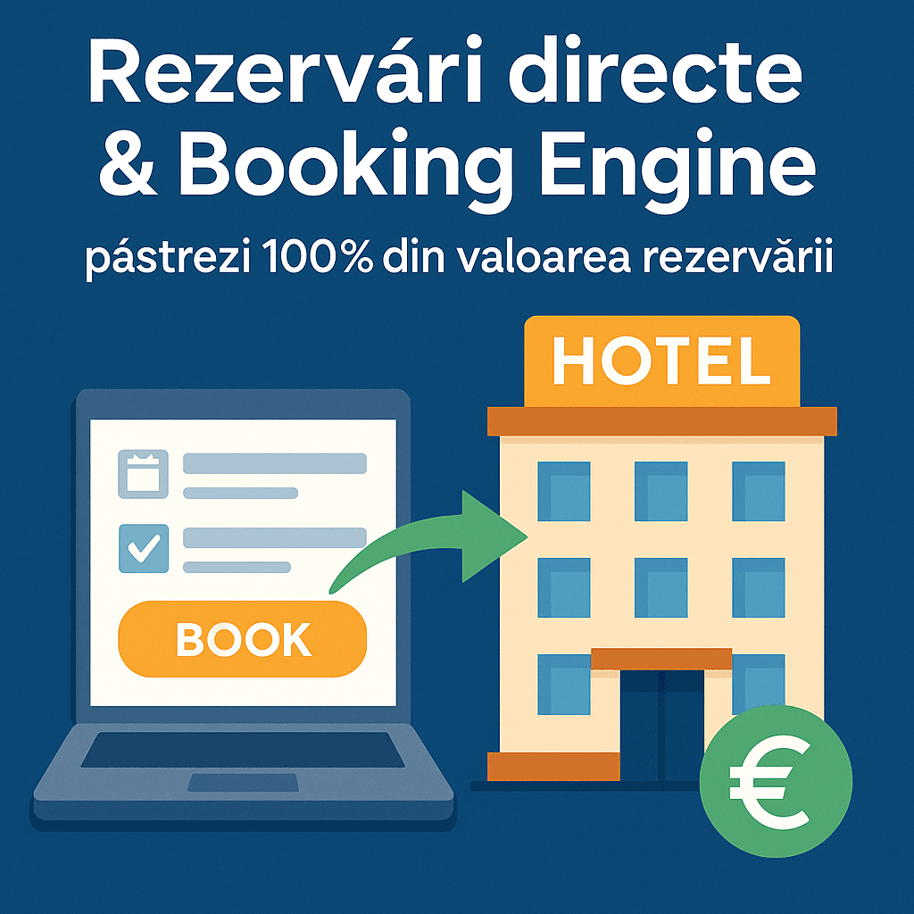 Rezervări directe & Booking Engine integrat –